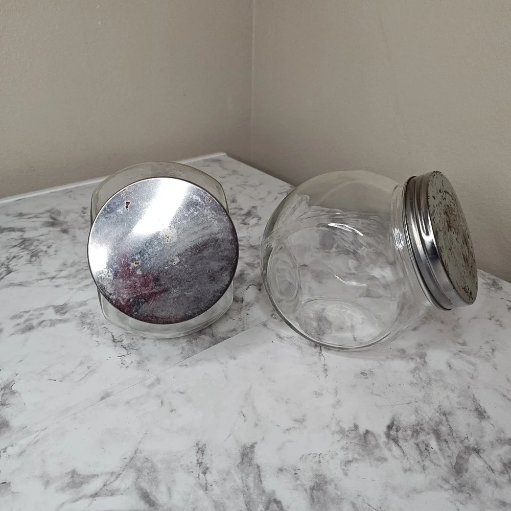 Glass Candy Storage Jars with Lid